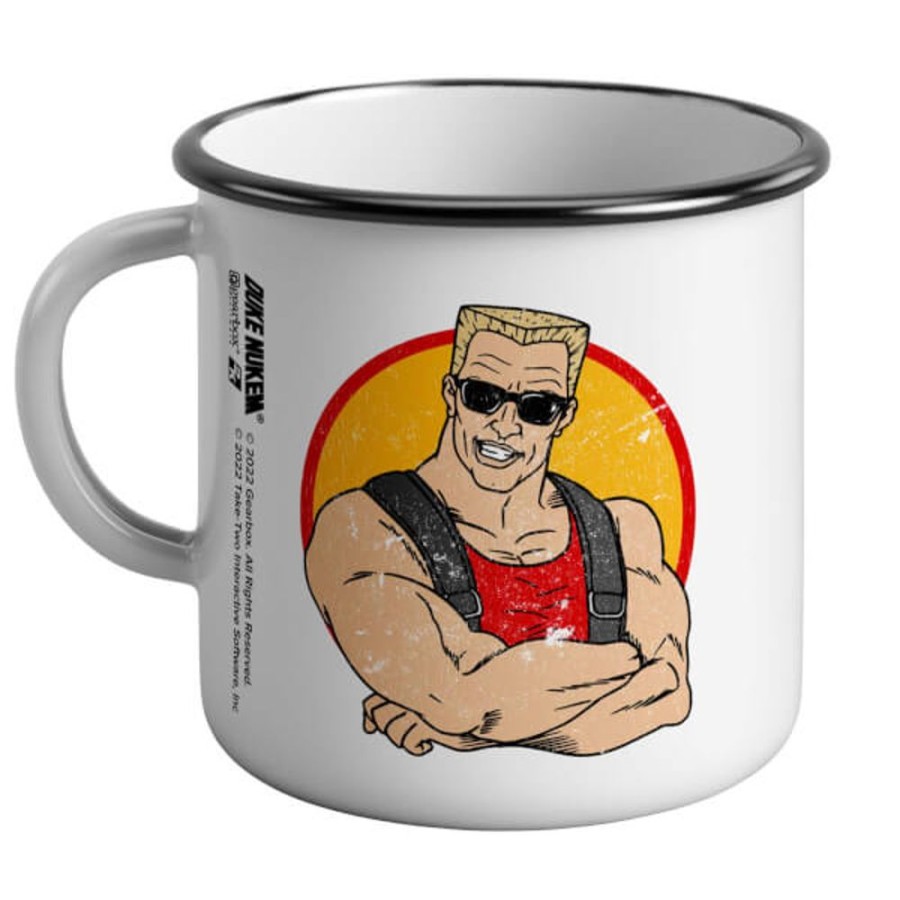 Duke Nukem Gearbox | Duke Nukem Enamel Mug-White