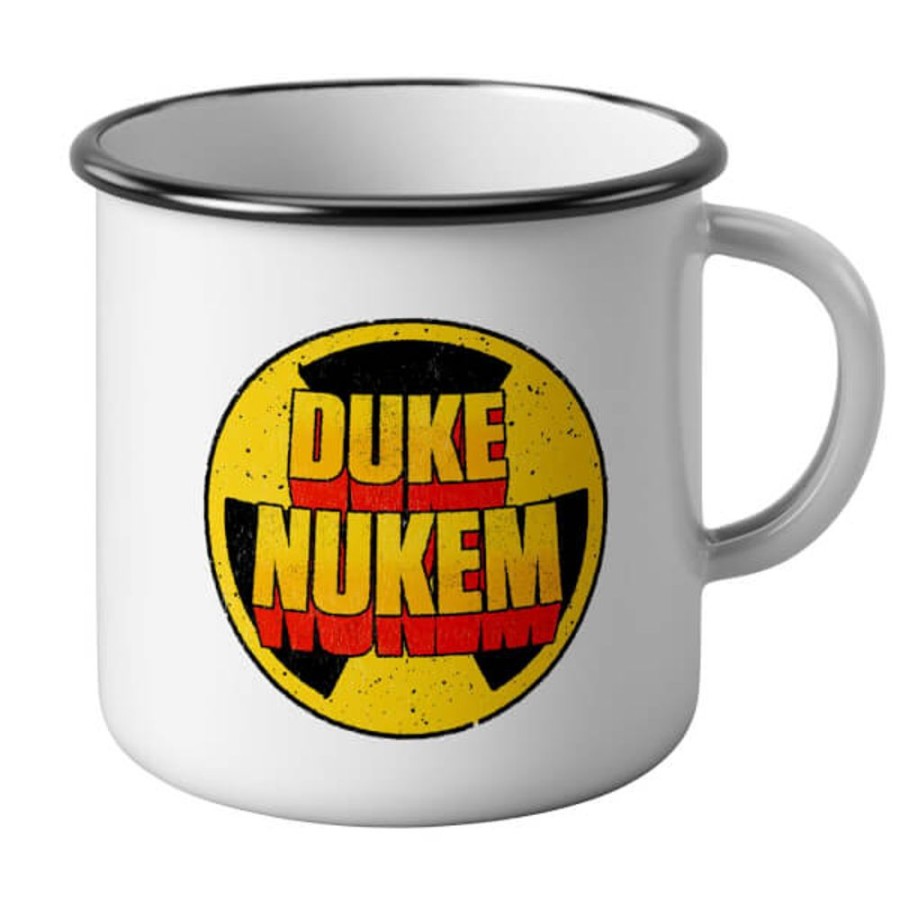 Duke Nukem Gearbox | Duke Nukem Enamel Mug-White