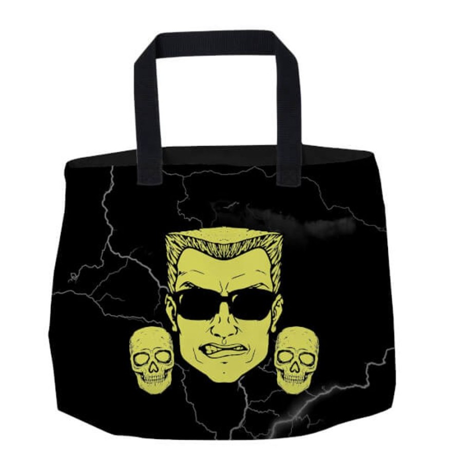 Duke Nukem Gearbox | Duke Nukem Lightning Horror Tote Bag