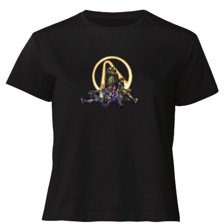 Borderlands Gearbox T-Shirts | Borderlands Team Women'S Cropped T-Shirt