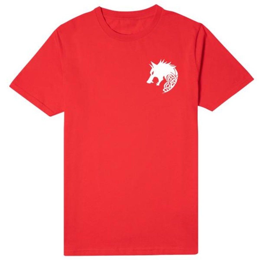 Tribes Of Midgard Gearbox T-Shirts | Tribes Of Midgard Fenrir Unisex T-Shirt-Red