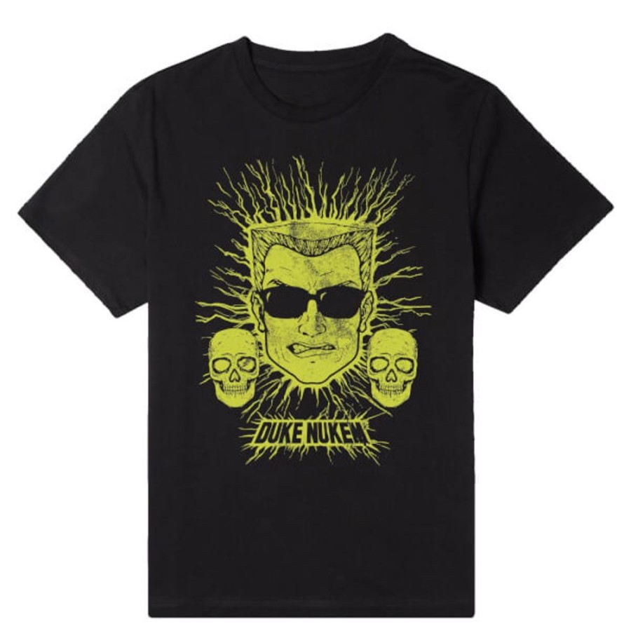 Duke Nukem Gearbox T-Shirts | Duke Nukem Lightning Horror Unisex T-Shirt-Black