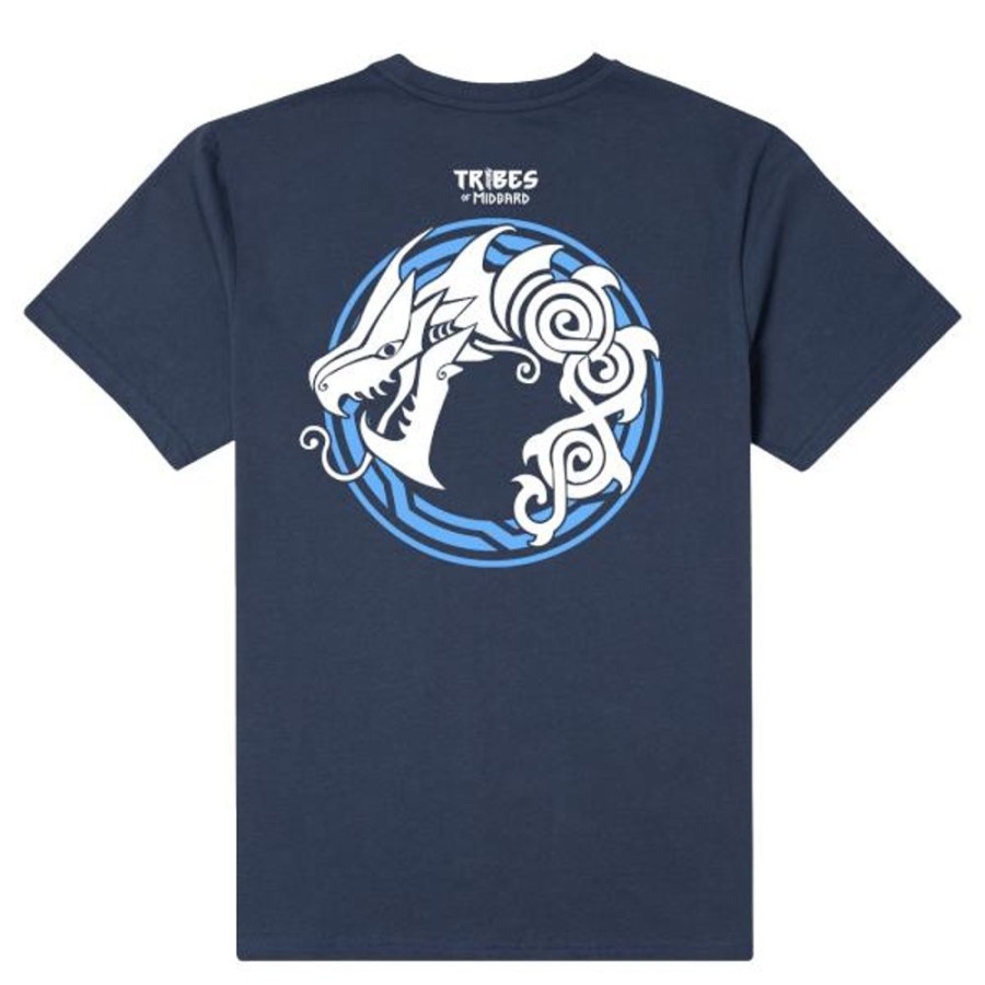 Tribes Of Midgard Gearbox T-Shirts | Tribes Of Midgard Jormie Unisex T-Shirt-Navy