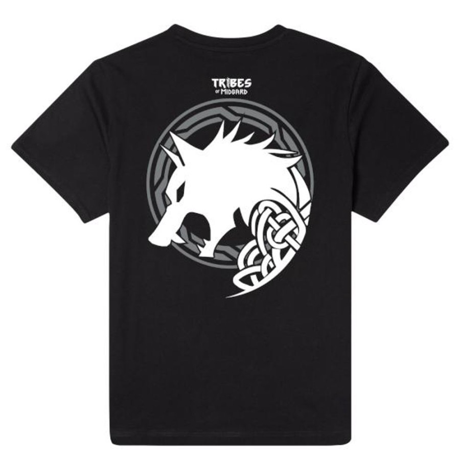 Tribes Of Midgard Gearbox T-Shirts | Tribes Of Midgard Fenrir Unisex T-Shirt-Black