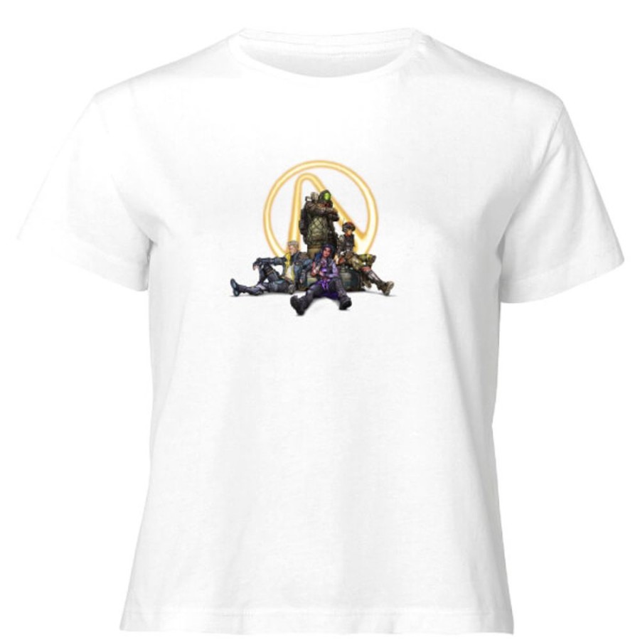 Borderlands Gearbox T-Shirts | Borderlands Team Women'S Cropped T-Shirt