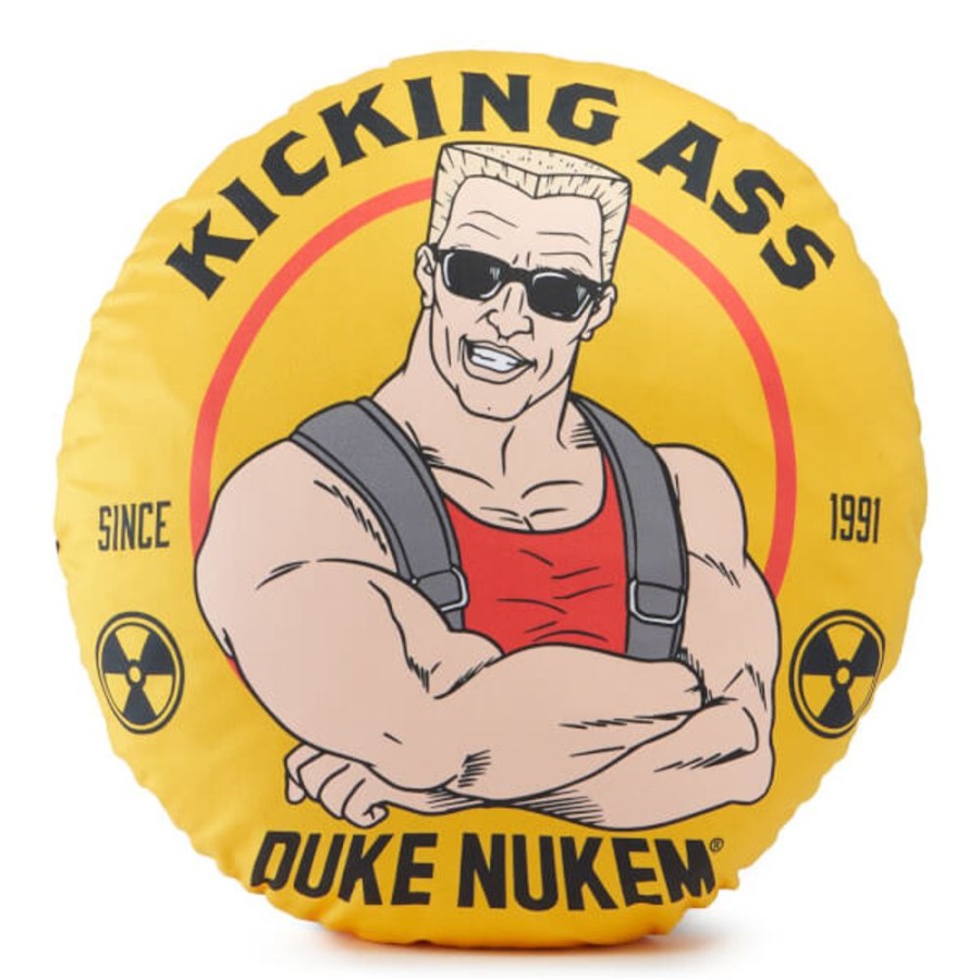 Duke Nukem Gearbox | Duke Nukem Kicking Ass Since 1991 Round Cushion