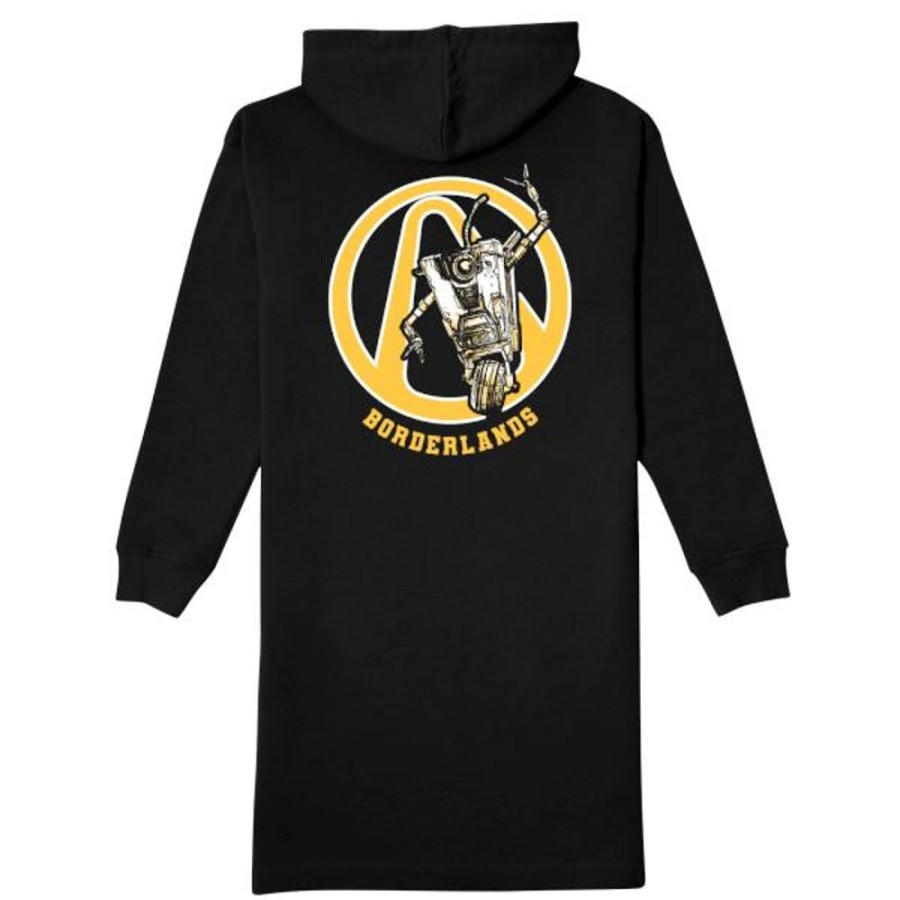 Borderlands Gearbox Hoodies & Sweatshirts | Borderlands Claptrap Hoodie Dress-Black