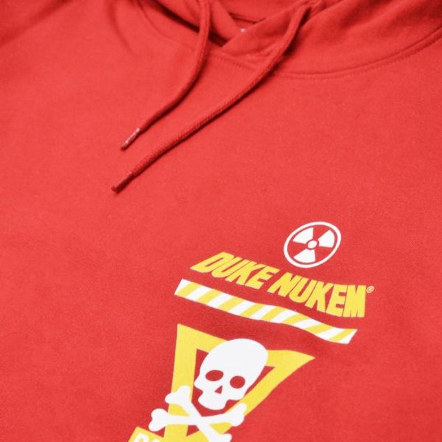 Duke Nukem Gearbox Hoodies & Sweatshirts | Duke Nukem Get That Crap Outta Here Hoodie-Red