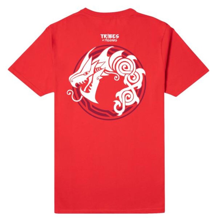 Tribes Of Midgard Gearbox T-Shirts | Tribes Of Midgard Jormie Unisex T-Shirt-Red