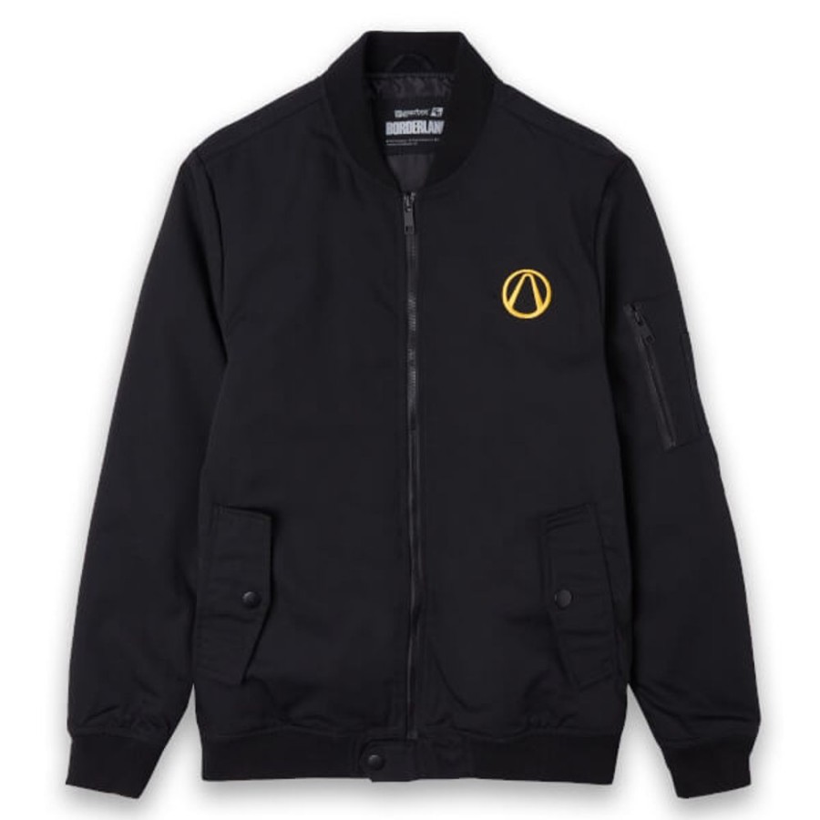 Borderlands Gearbox Jackets | Borderlands Vault Icon Embroidered Unisex Bomber Jacket