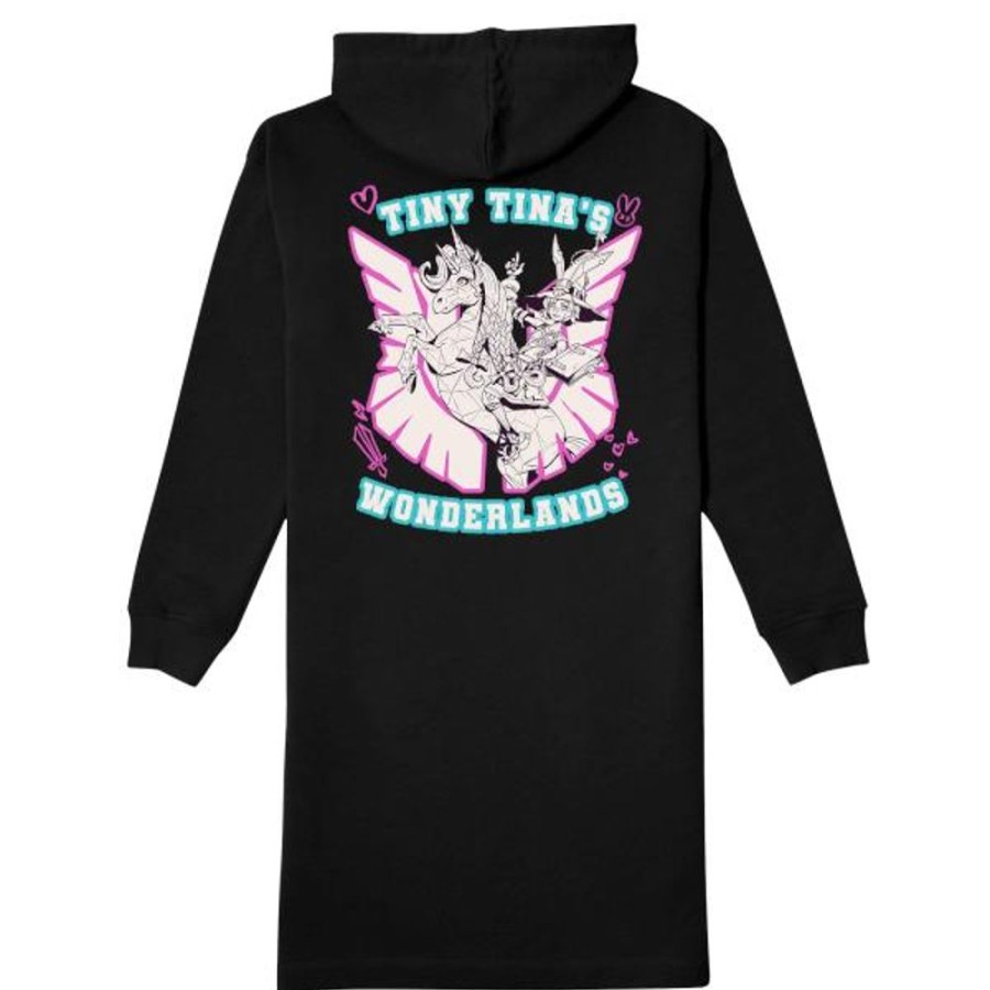 Tiny Tina'S Wonderlands Gearbox Hoodies & Sweatshirts | Tiny Tina Butt Stallion Hoodie Dress-Black