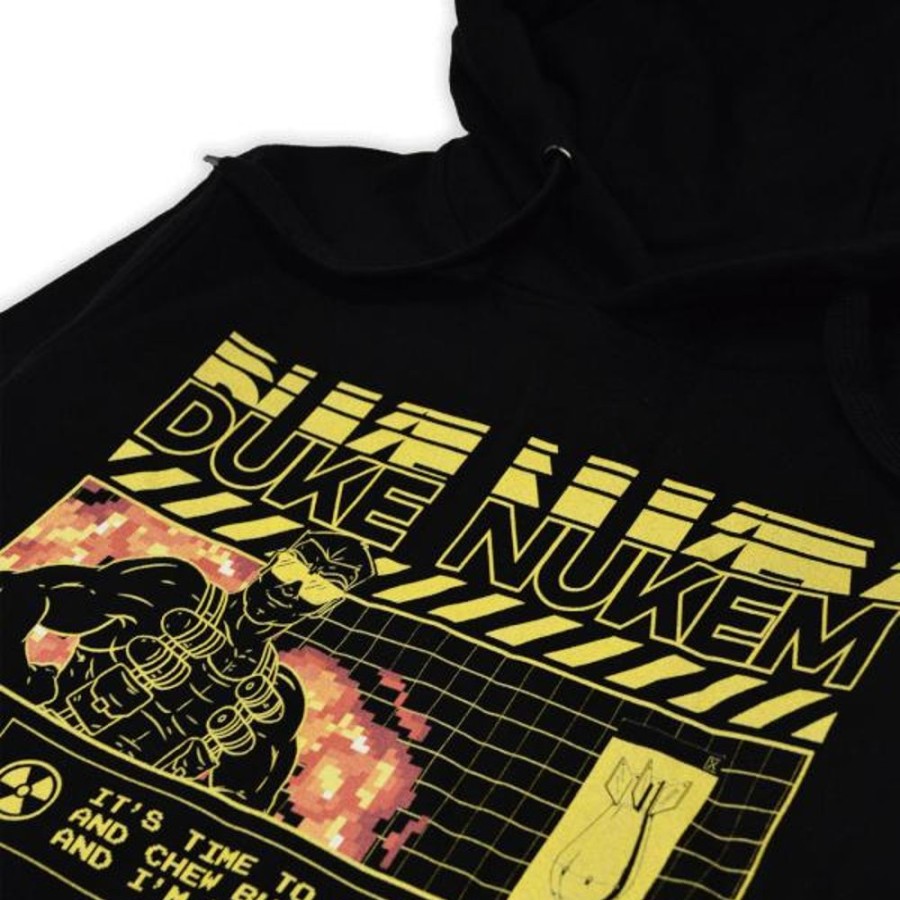 Duke Nukem Gearbox Hoodies & Sweatshirts | Duke Nukem All Outta Gum Hoodie-Black