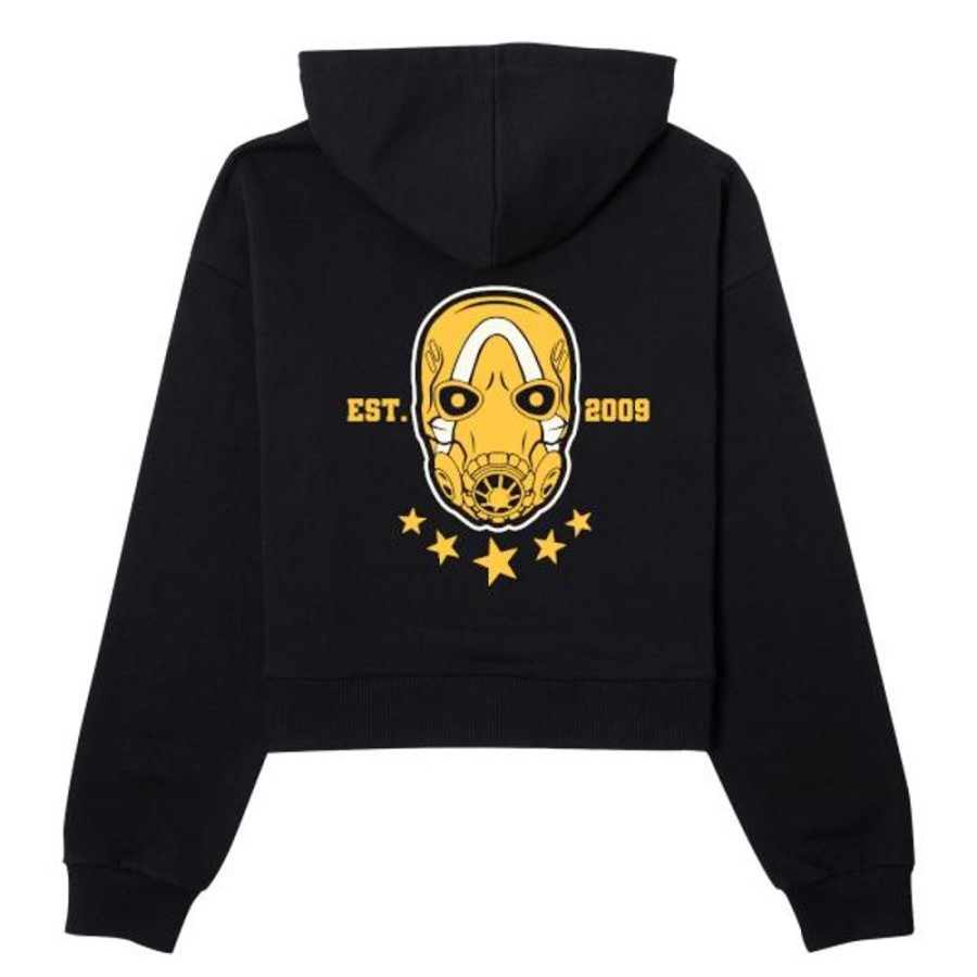 Borderlands Gearbox Hoodies & Sweatshirts | Borderlands Women'S Cropped Hoodie-Black