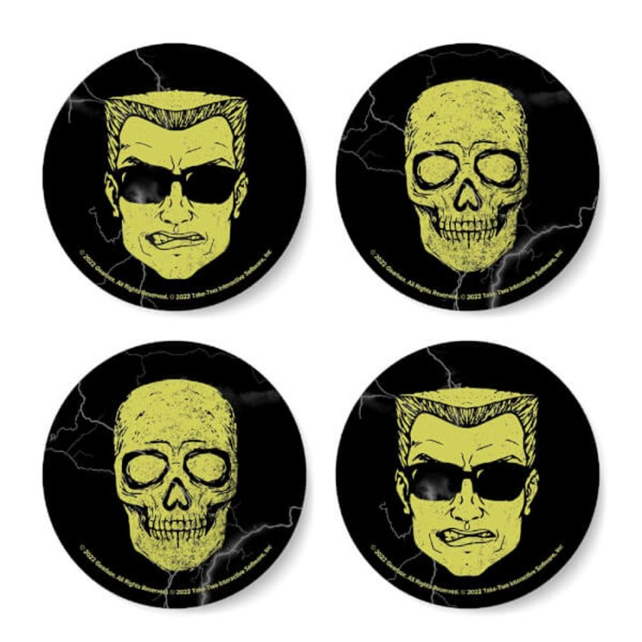 Duke Nukem Gearbox | Duke Nukem Lightning Horror Round Coaster Set