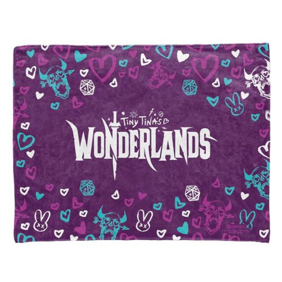 Tiny Tina'S Wonderlands Gearbox | Tiny Tinas Wonderlands Valentines Fleece Blanket